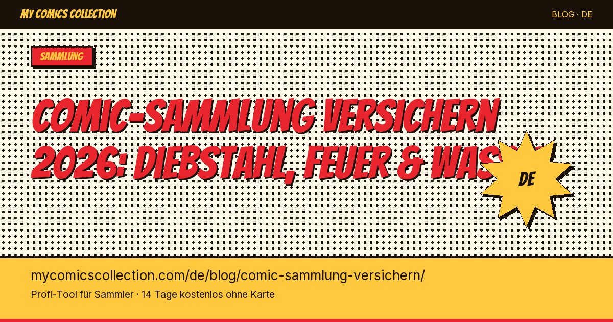 Comic-Sammlung versichern: nötig und wie? — Artikel-Illustration