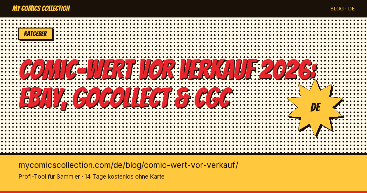Comic-Wert vor dem Verkauf einschätzen: die komplette Methode — Artikel-Illustration