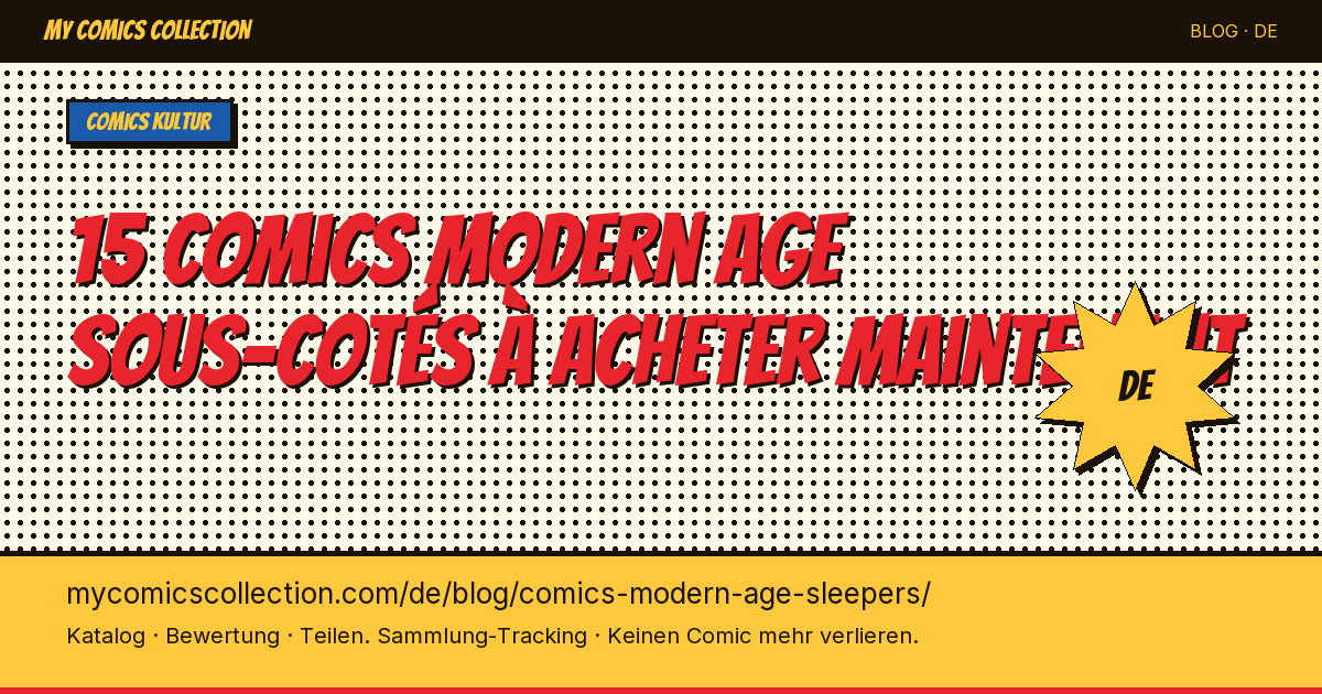 15 unterbewertete Modern Age Comics, die man jetzt kaufen sollte — Artikelillustration