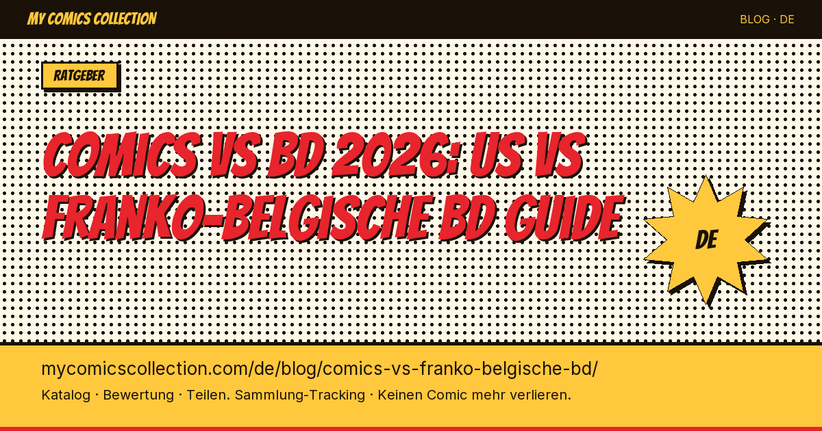 US-Comics vs franko-belgische Bande Dessinée: Unterschiede — Artikel-Illustration