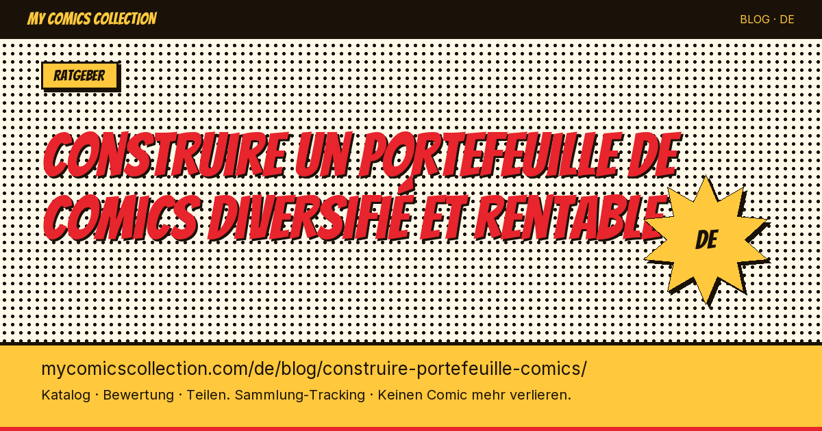 Ein diversifiziertes und rentables Comic-Portfolio aufbauen — Artikelillustration