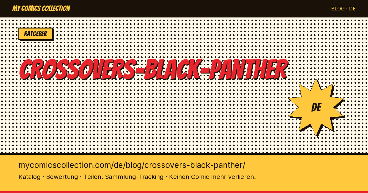 Crossover mit Black Panther — Artikelillustration