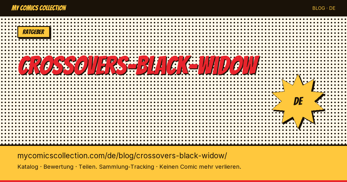 Crossovers mit Black Widow — Artikelillustration