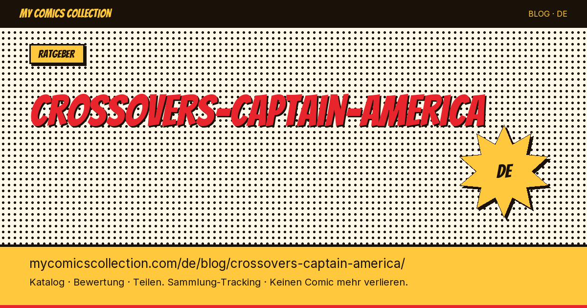 Crossovers mit Captain America — Artikelillustration