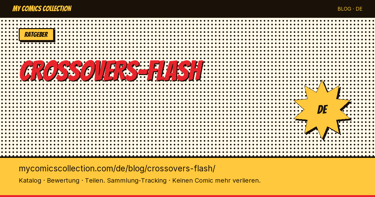 Crossover-Comics: Wenn Flash auf andere Superhelden trifft — Artikelillustration