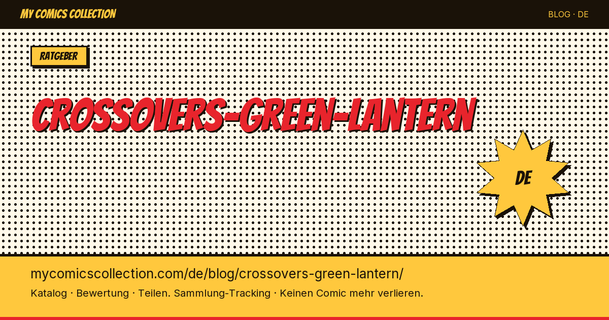 Green-Lantern-Crossovers — Artikelillustration