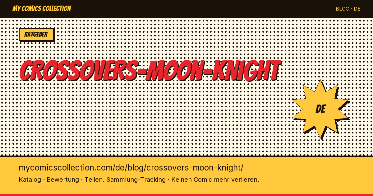 Moon Knight Crossovers — Artikelillustration