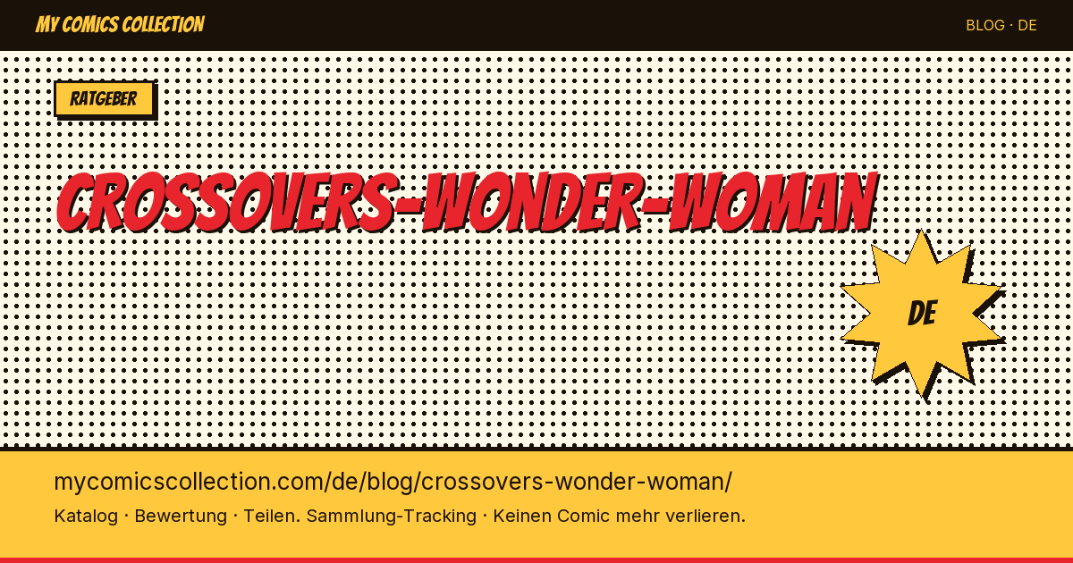 Crossovers mit Wonder Woman — Artikelillustration