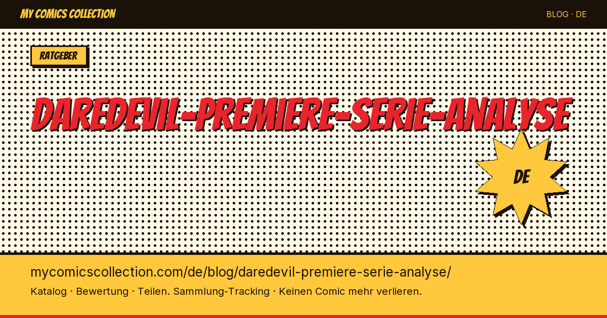 Daredevil Erstserie: Analyse und Sammlerwert — Artikelillustration