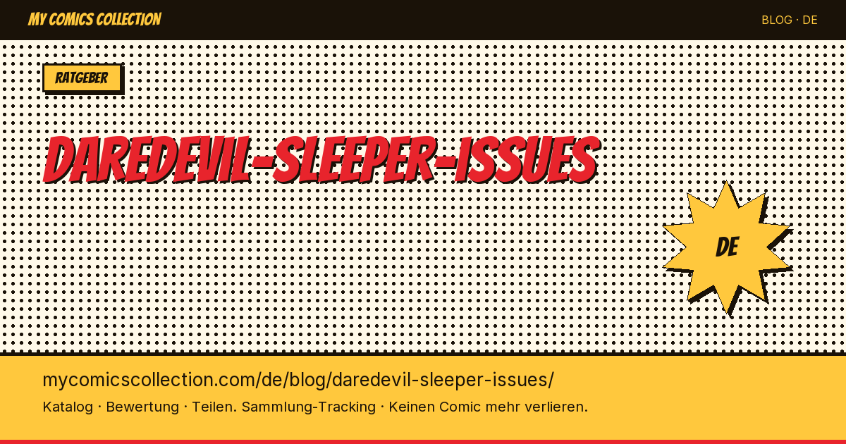 Daredevil: Die besten Sleeper-Ausgaben für Sammler — Artikelillustration