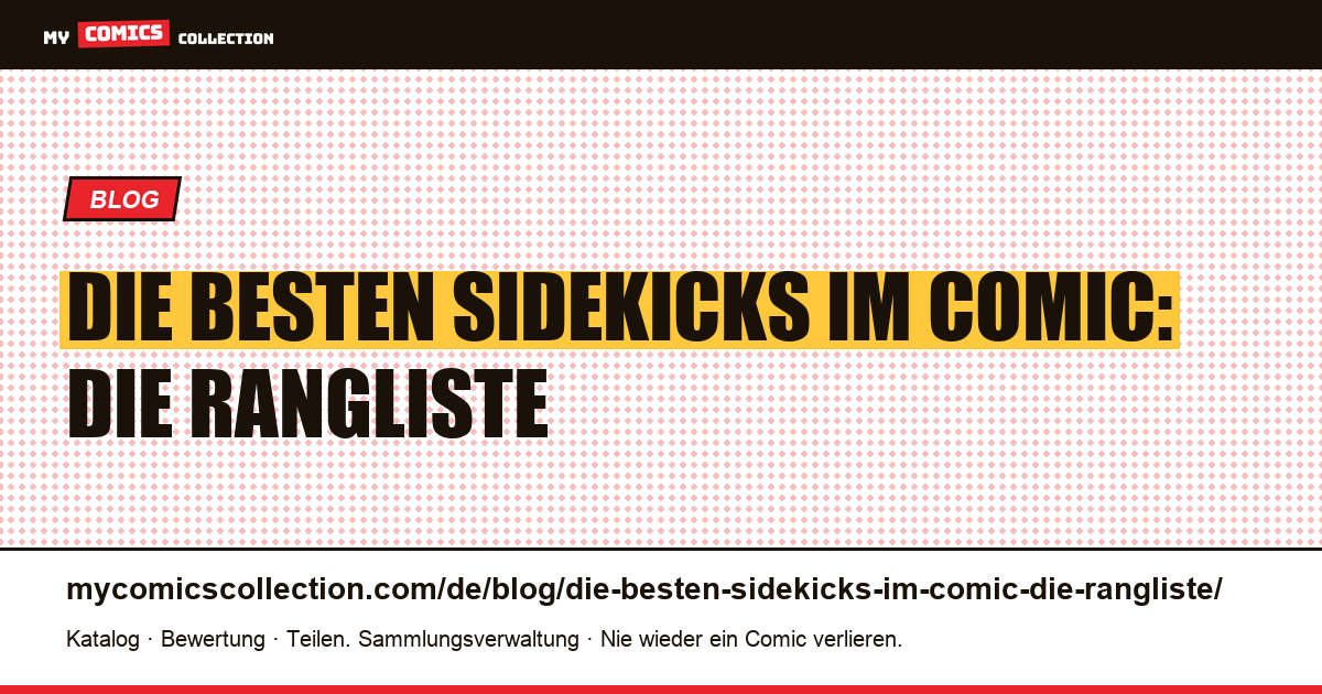 Die besten Sidekicks im Comic: die Rangliste — Artikelillustration
