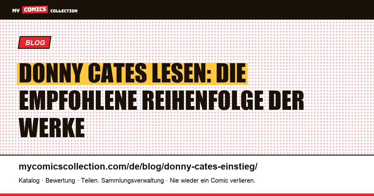 Donny Cates: die empfohlene Lesereihenfolge, Artikelillustration