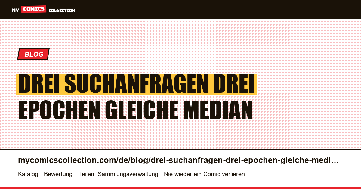 Drei Suchanfragen, drei Epochen, der gleiche Median: 9,99 $ — Artikelillustration