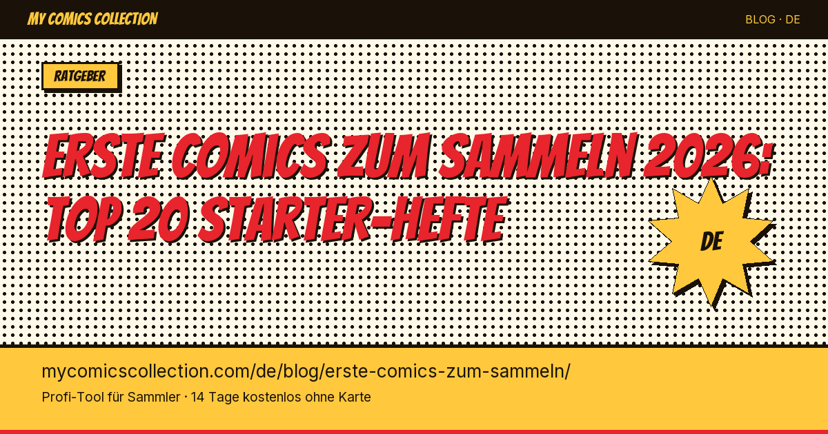 Welche ersten Comics kaufen, um eine Sammlung zu starten? — Artikel-Illustration