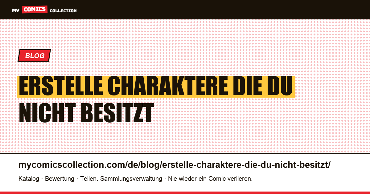 Erstelle Charaktere, die du nicht besitzt — Artikelillustration