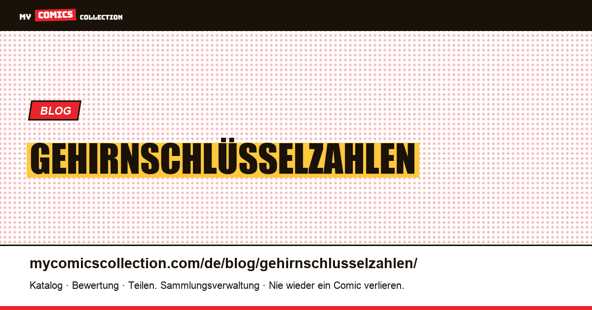 Gehirnschlüsselzahlen — Artikelillustration