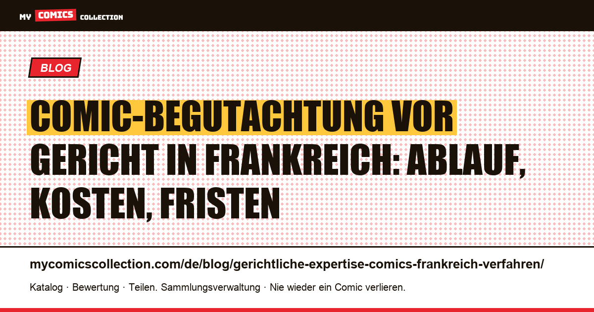 Gerichtliche Comic-Begutachtung in Frankreich: das Verfahren vor Gericht, Artikelillustration