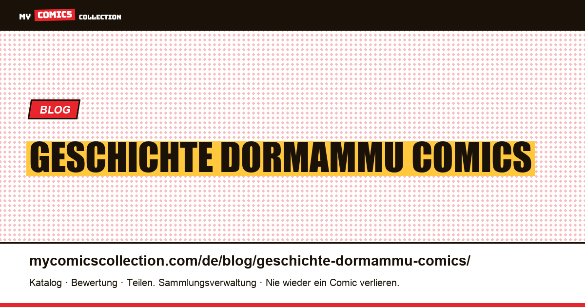 Geschichte dormammu Comics — Artikelillustration