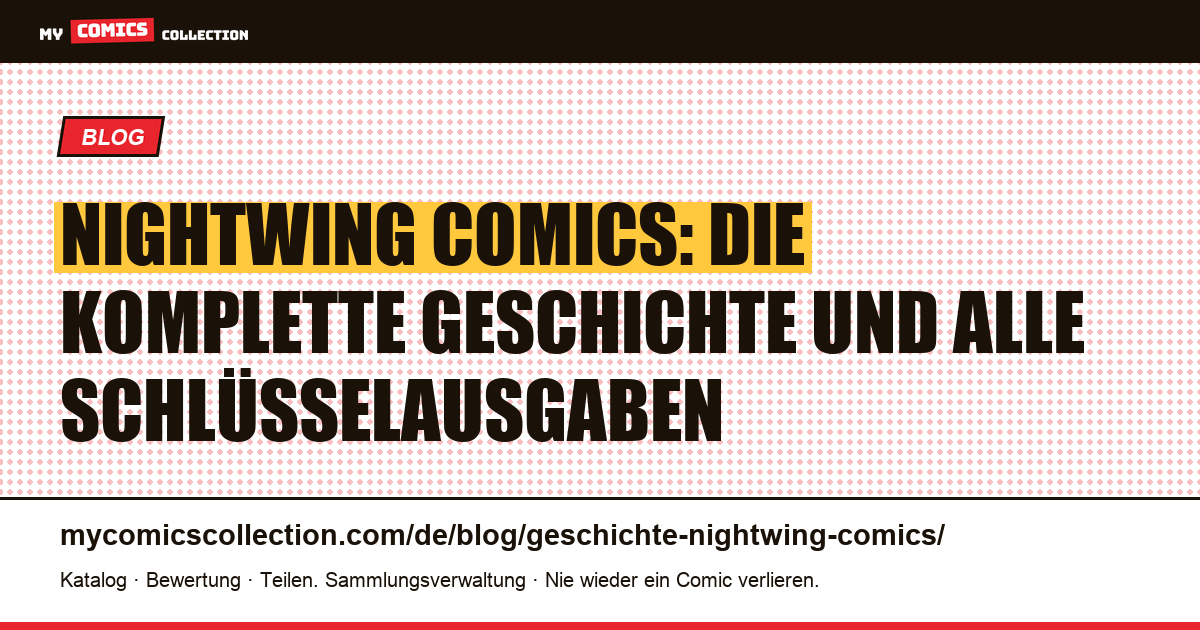 Die Geschichte von Nightwing: Vom Robin-Sidekick zur DC-Legende, Artikelillustration