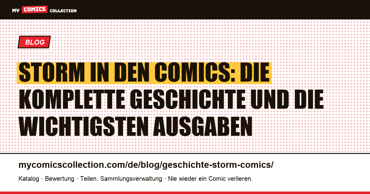 Die Geschichte von Storm in den Comics: Entstehung, Biografie und Schlüsselausgaben, Artikelillustration
