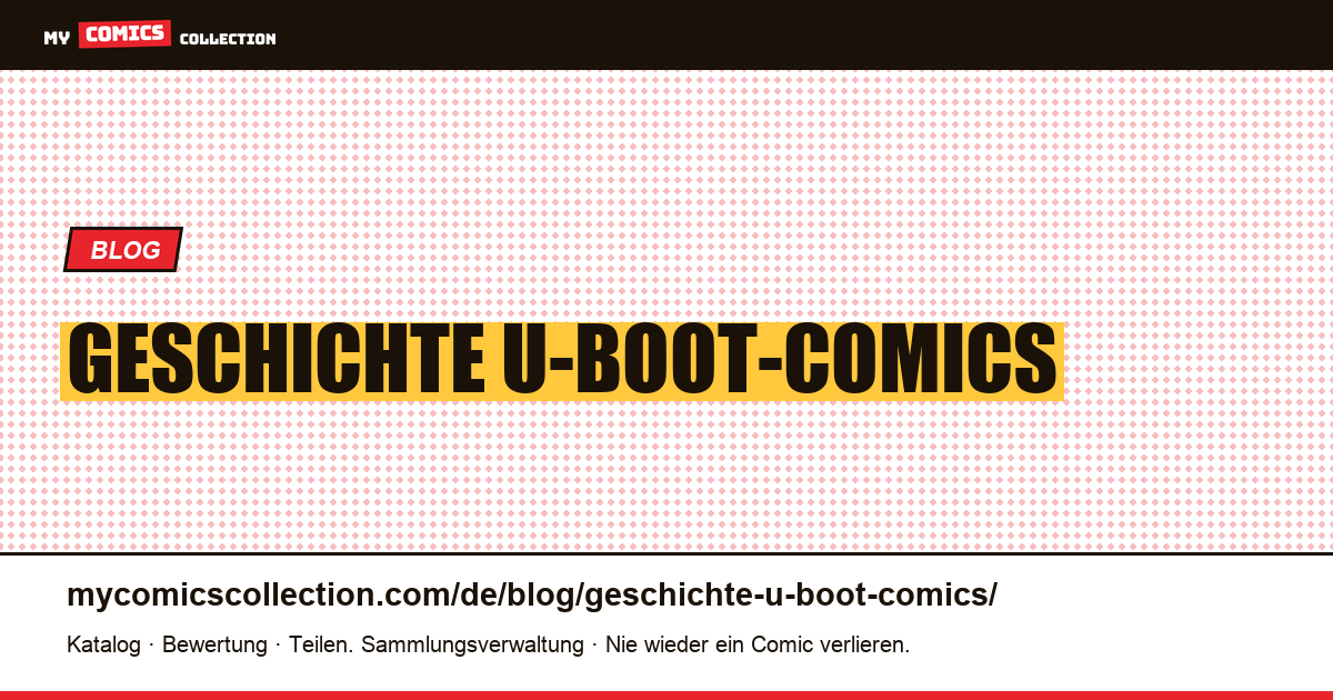 Geschichte U-Boot-Comics — Artikelillustration