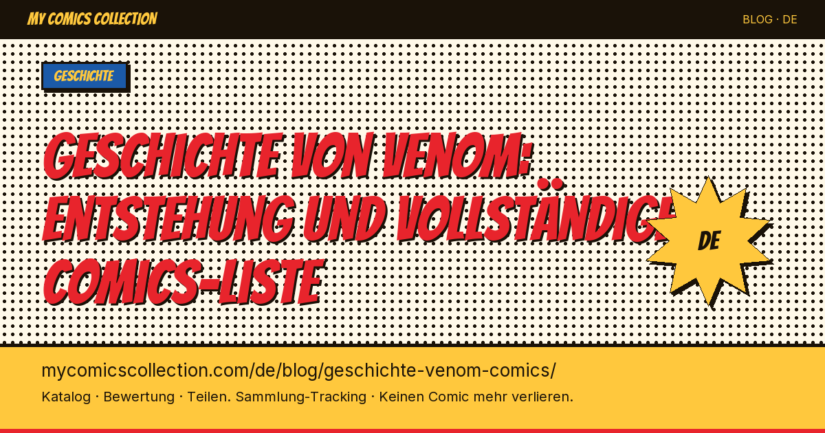 Geschichte von Venom: Entstehung und vollständige Comics-Liste — Artikel-Illustration