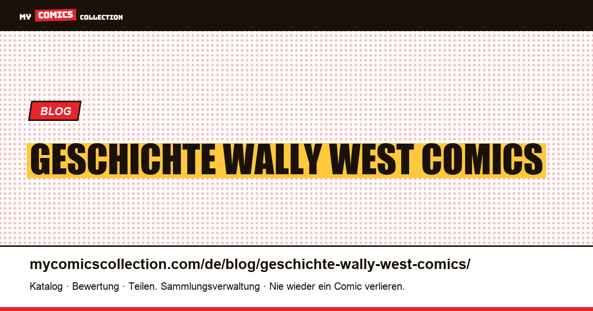 Geschichte Wally West Comics — Artikelillustration