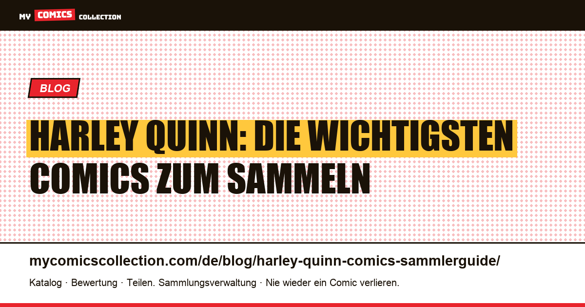 Harley Quinn im Comic: der komplette Sammlerguide, Artikelillustration