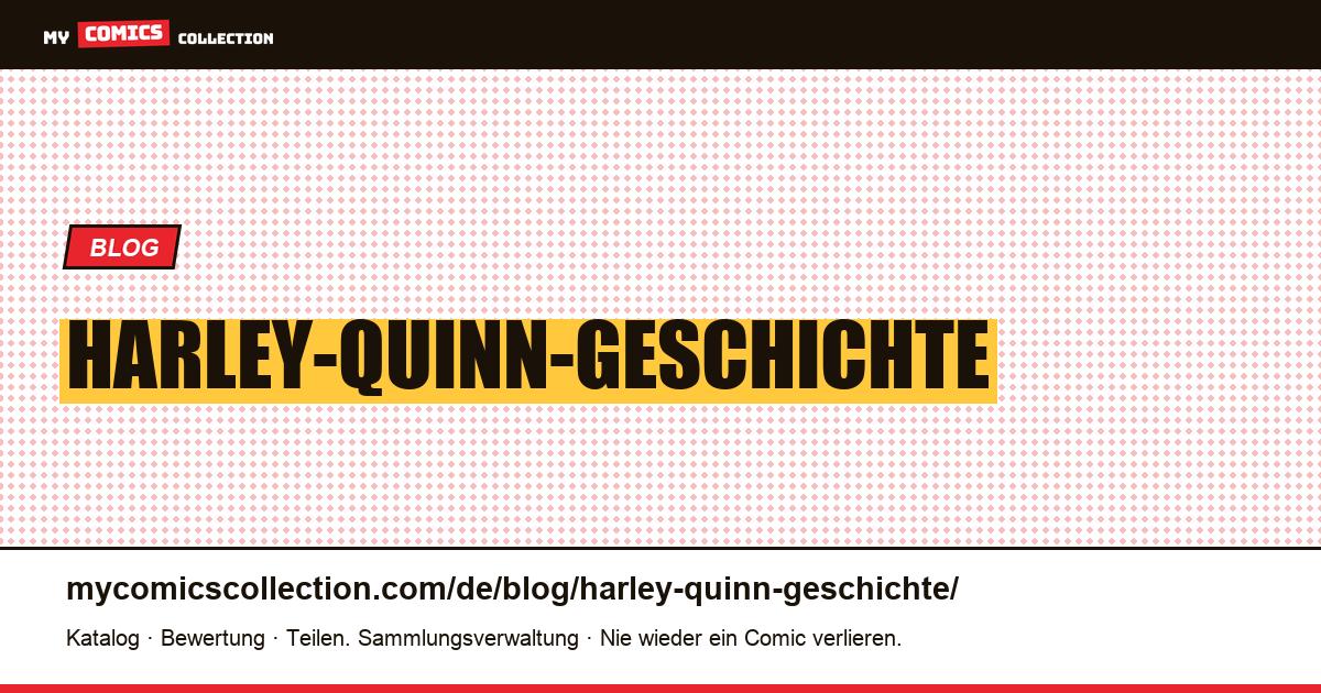 Harley-Quinn-Geschichte — Artikelillustration
