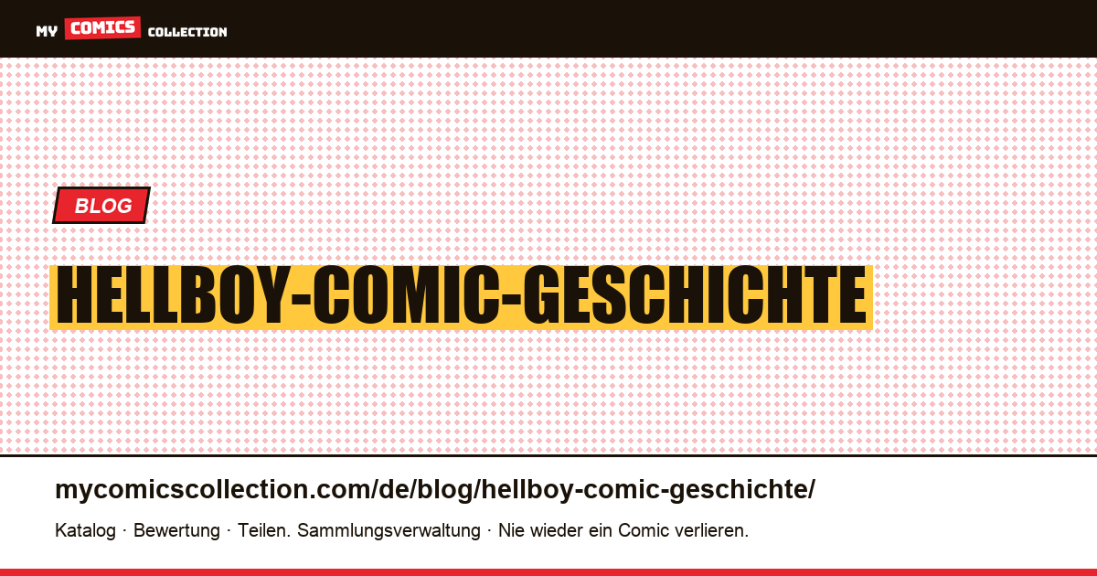 Hellboy-Comic-Geschichte — Artikelillustration