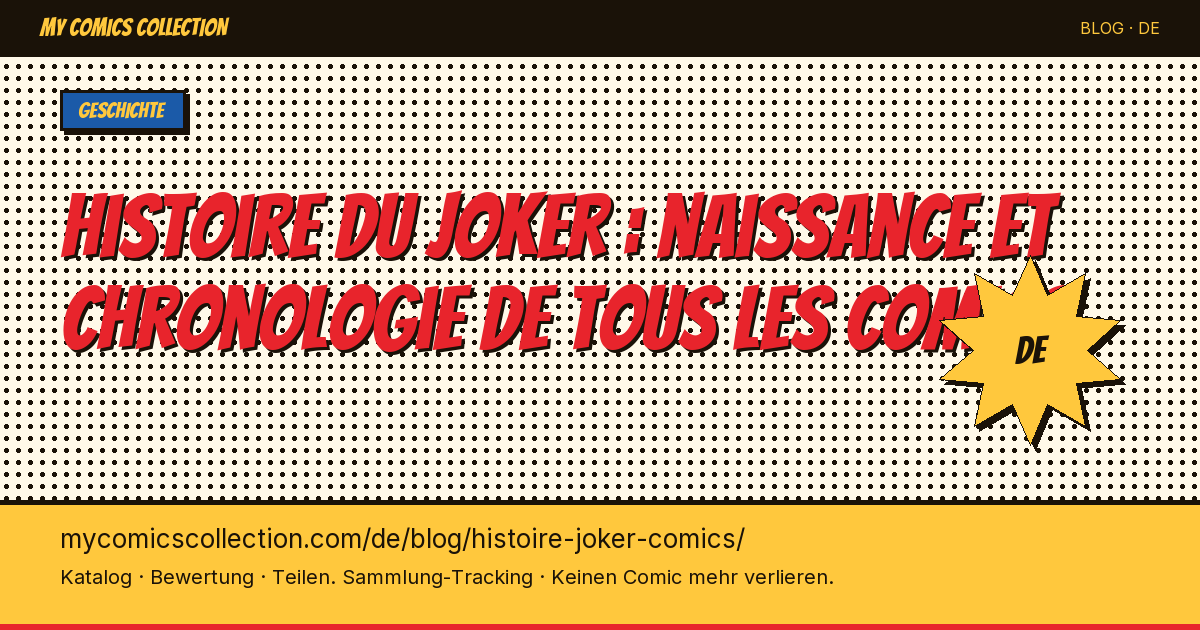 Geschichte des Jokers: Entstehung und Chronologie aller Comics — Artikelillustration