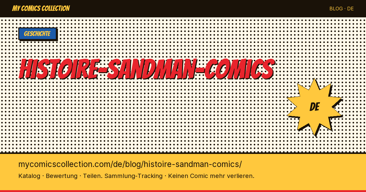 Die Geschichte von Sandman: Vom Comic-Bösewicht zur Kult-Ikone — Artikelillustration