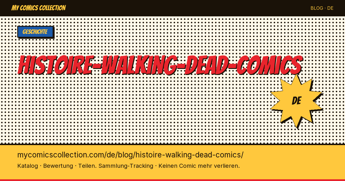 Die Geschichte der The-Walking-Dead-Comics — Artikelillustration