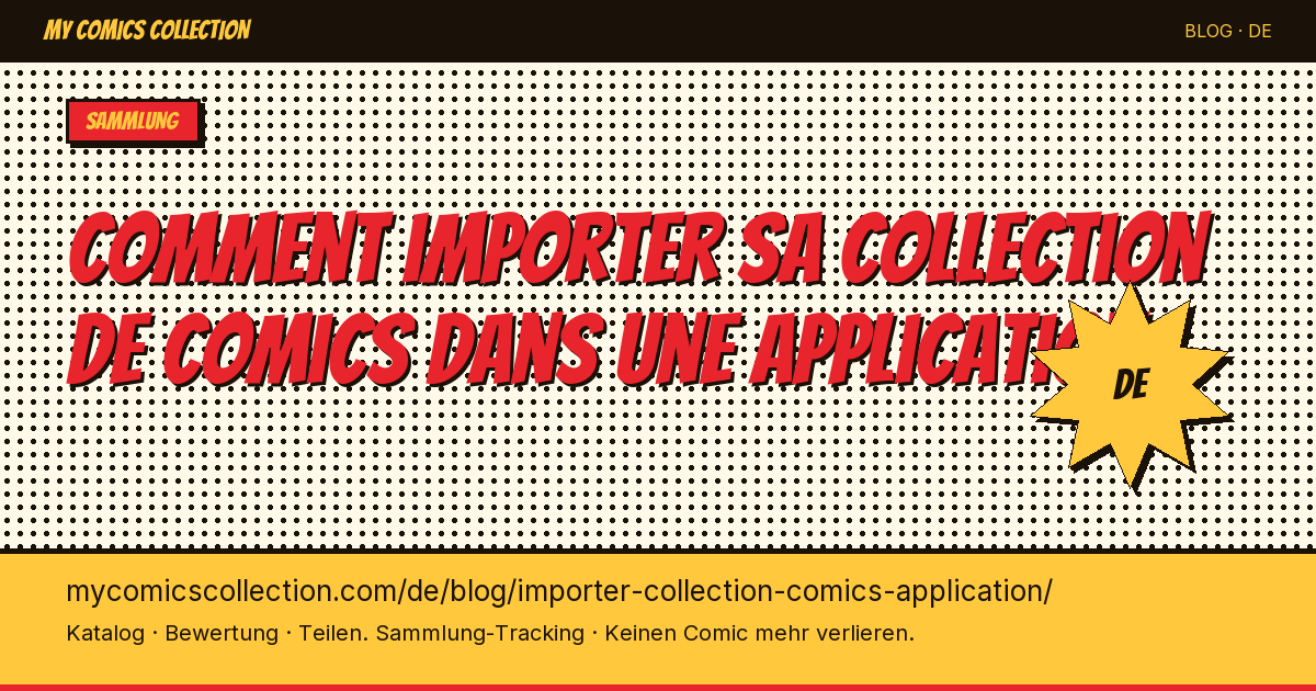 Wie man seine Comic-Sammlung in eine App importiert — Artikelillustration