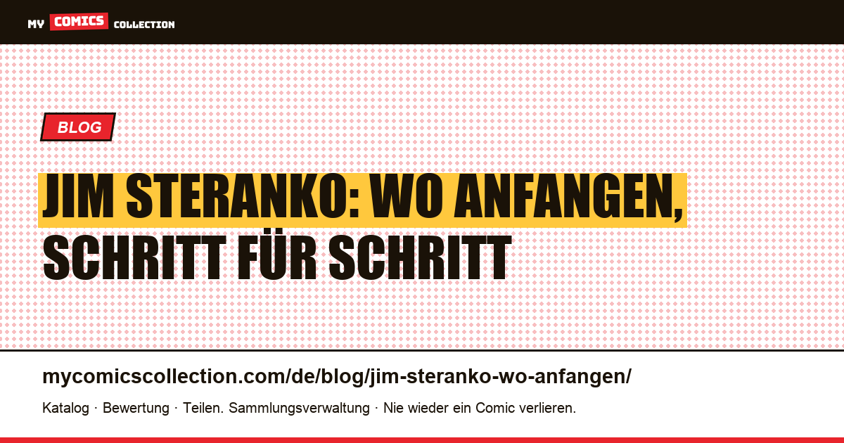 Jim Steranko: wo man anfangen sollte, Artikelillustration
