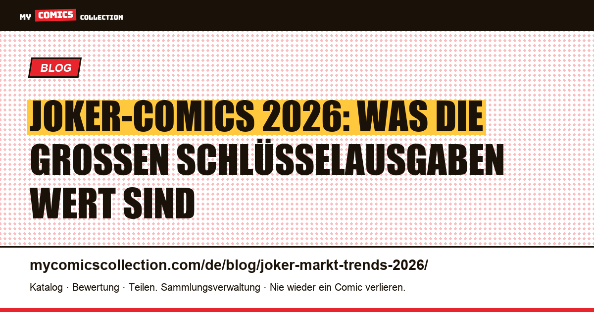 Joker: Markt und Trends 2026, Artikelillustration