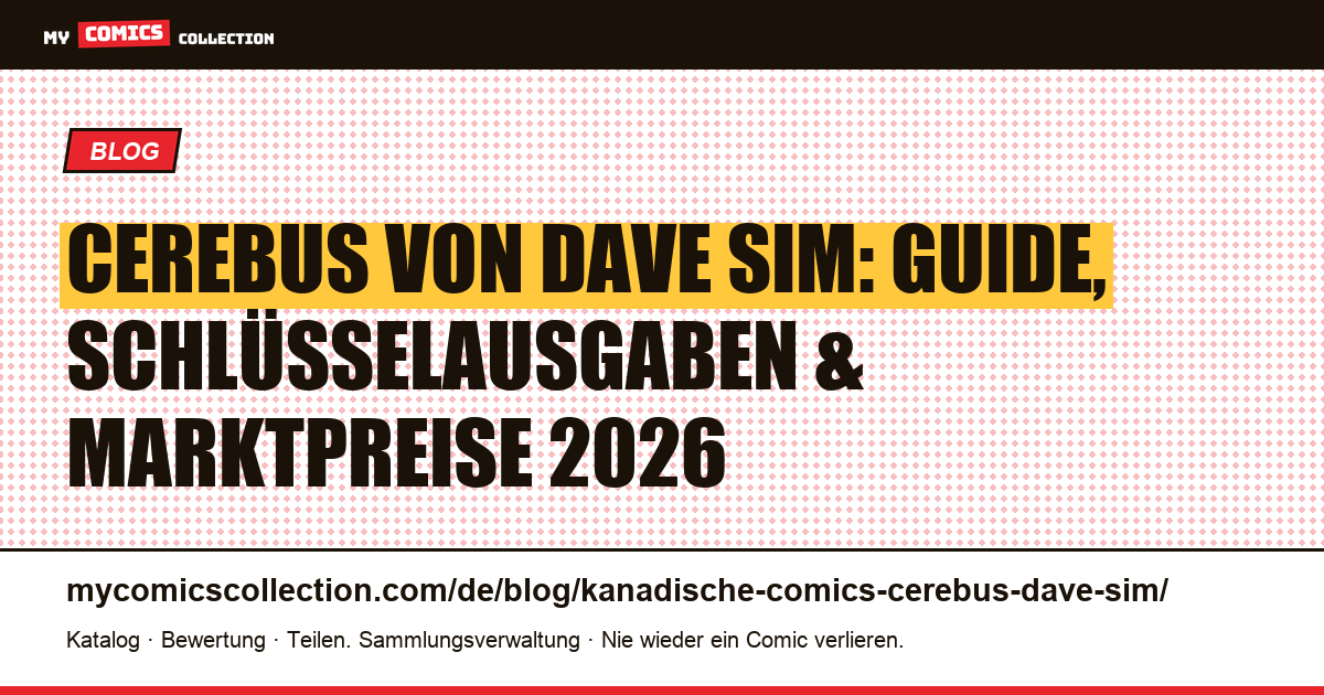 Cerebus von Dave Sim: der kanadische Comic-Klassiker im Self-Publishing, Artikelillustration