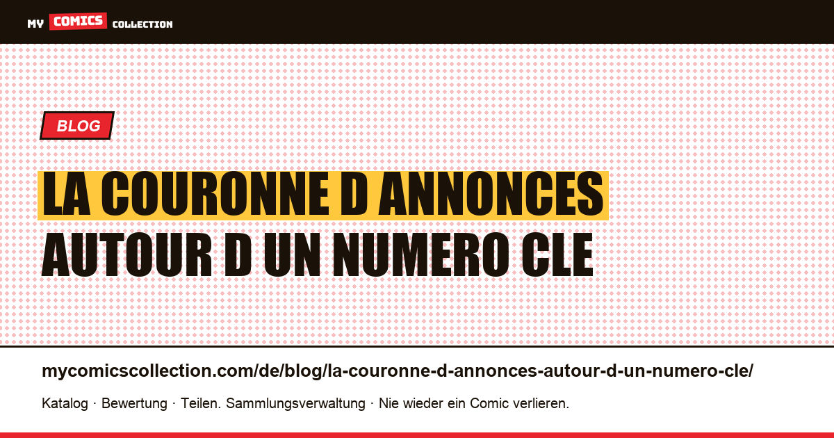 La couronne d'annonces autour d'un numéro-clé — Artikelillustration