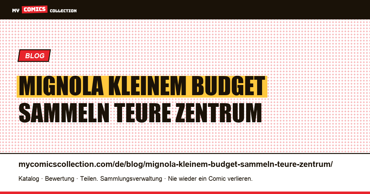 Mignola mit kleinem Budget sammeln: das teure Zentrum, die Außenbezirke für 5 Dollar — Artikelillustration