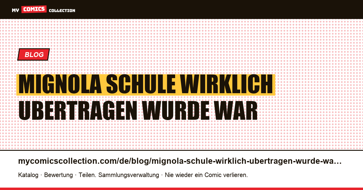 Die Mignola-Schule: Was wirklich übertragen wurde, war nicht das Merkmal — Artikelillustration