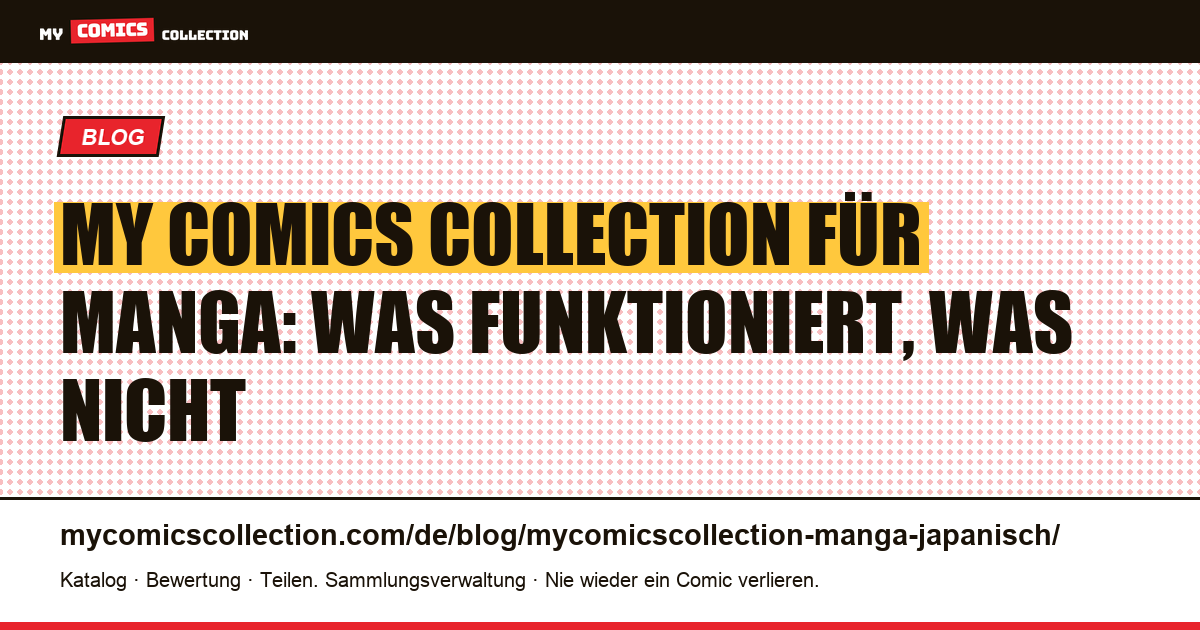 My Comics Collection und japanischer Manga: Was die App wirklich leistet, Artikelillustration