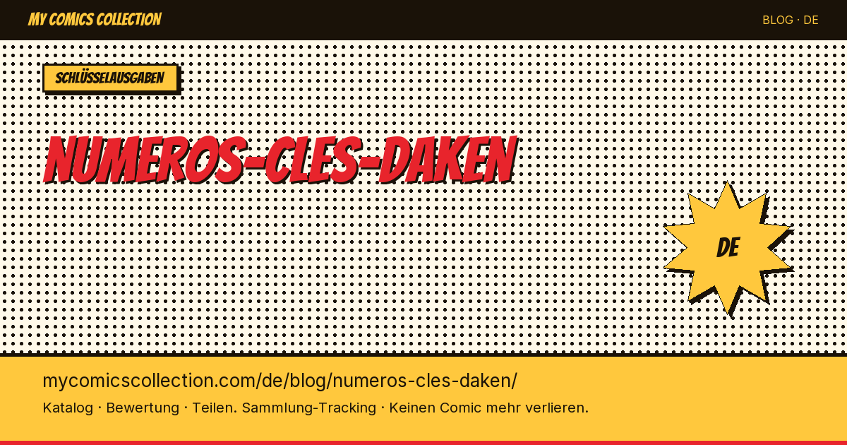 Daken: Die Schlüsselausgaben im Überblick — Artikelillustration