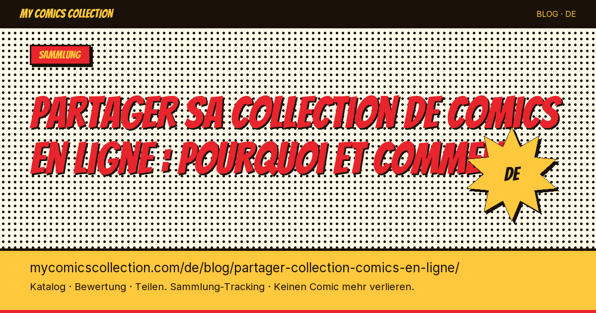 Comic-Sammlung online teilen: Warum und wie — Artikelillustration
