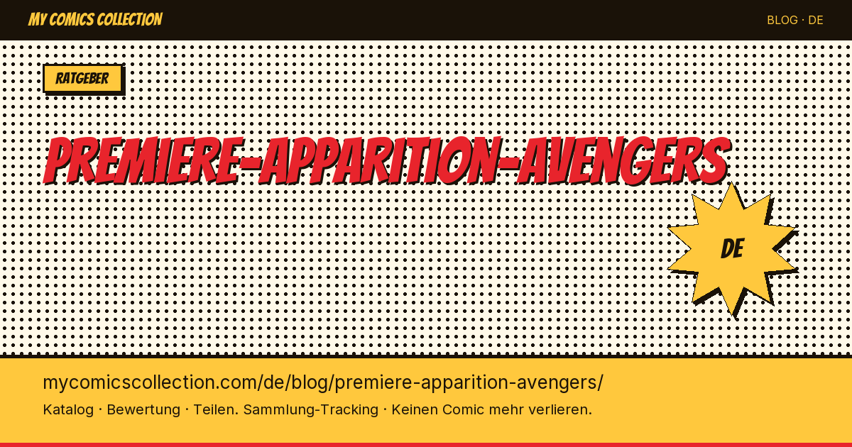 Die erste Erscheinung der Avengers — Artikelillustration