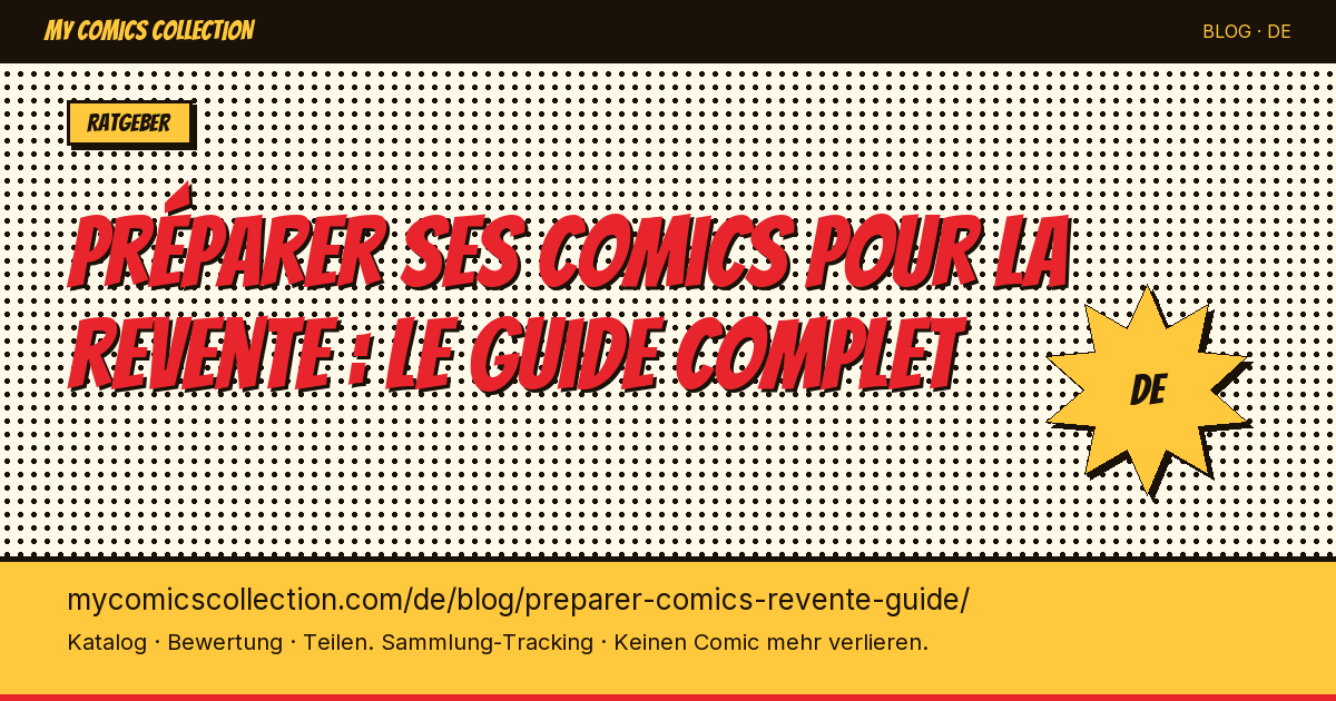 Comics für den Weiterverkauf vorbereiten: der komplette Leitfaden — Artikelillustration