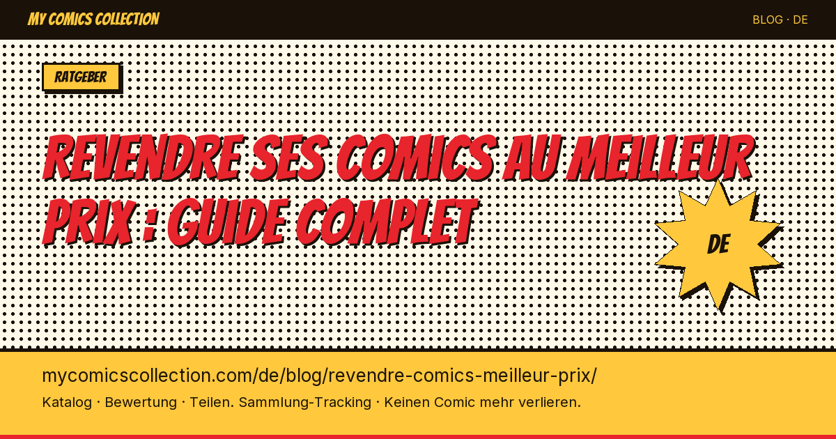 Comics zum besten Preis verkaufen: der komplette Guide — Artikelillustration
