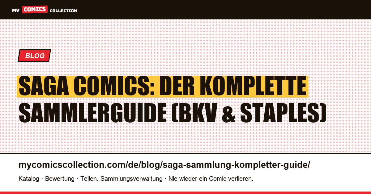 Saga (Image Comics): Der komplette Sammlerguide, Artikelillustration