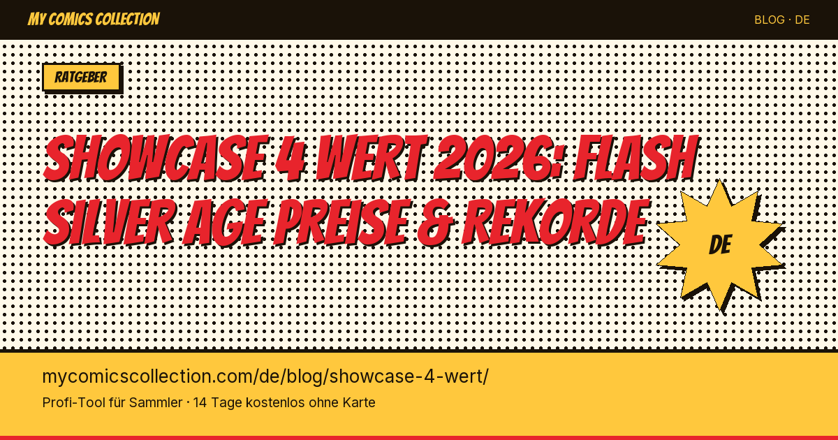 Was ist Showcase #4 wert? Der Flash-Key-Issue von 1956 — Artikel-Illustration