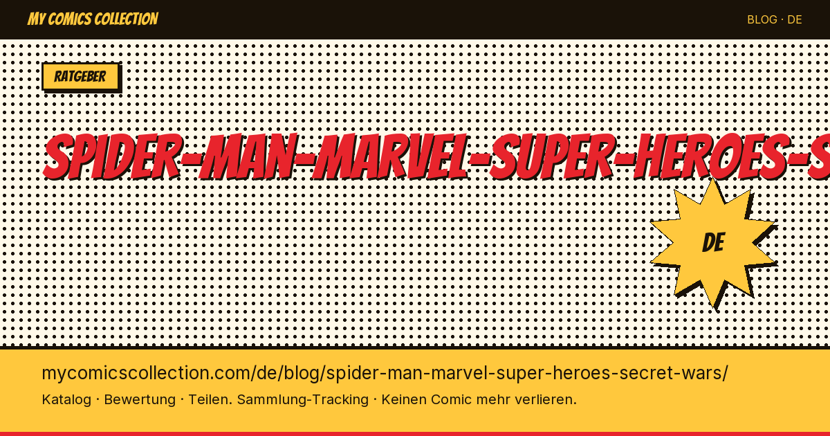 Spider-Man: Marvel Super Heroes Secret Wars — Artikelillustration