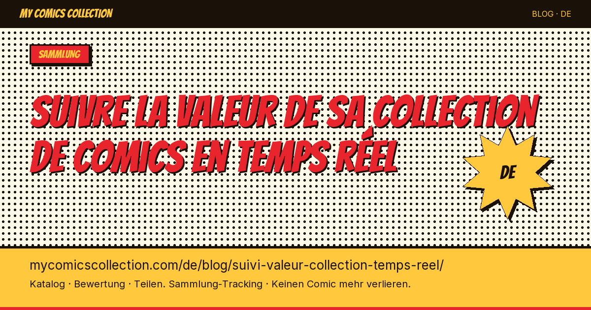 Comic-Sammlung-Dashboard: Portfoliowert in Echtzeit im Blick — Artikelillustration